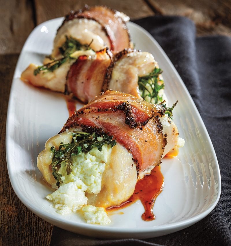 Bacon-Wrapped Chicken Roulade